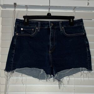 rag & bone Midnight Blue Distressed Jean Shorts